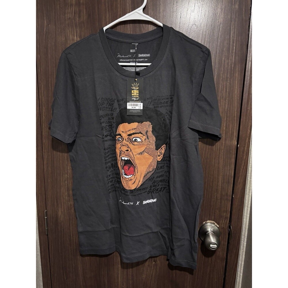 Muhammad Ali x Bangarang Men’s Gray graphic t-shirt Size Small NWT